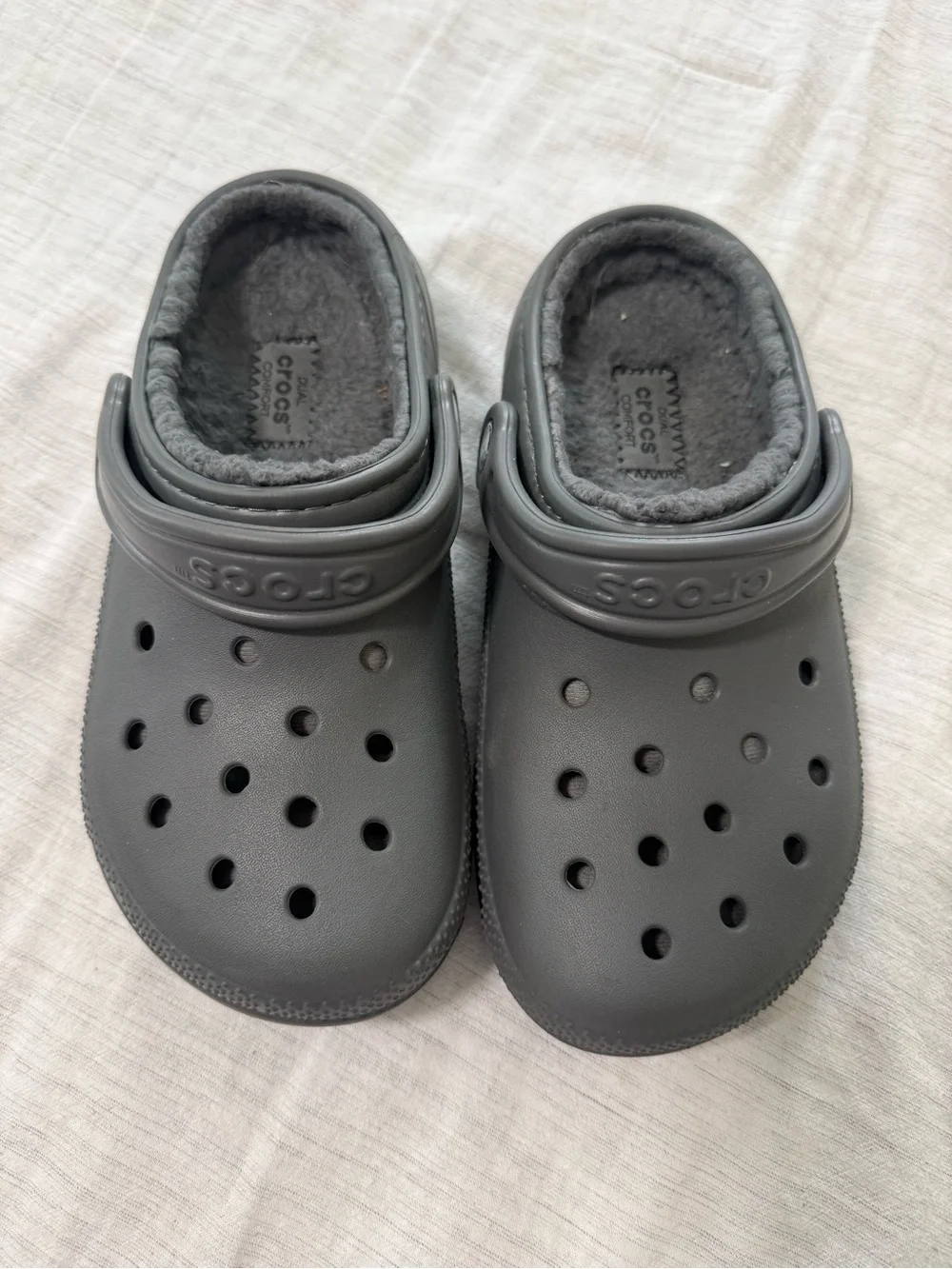 CROCS Kids' Lined Clog - Dark Gray